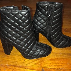 Quilted booties size 8